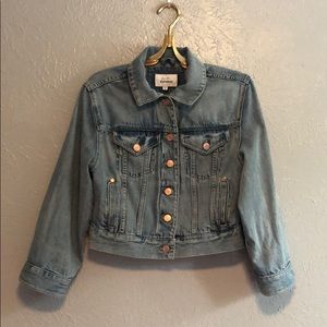 Karlie Kloss Cropped Denim Jacket